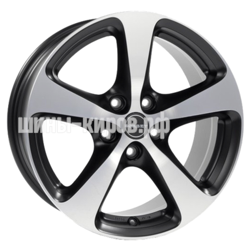 CC Black Polished Glossy 7x16/5x115 ET40 D70,1