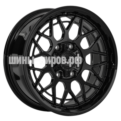 LS FG52 BK 8x17/6x139,7 ET20 D106,1 (конус, Колпак+лого)