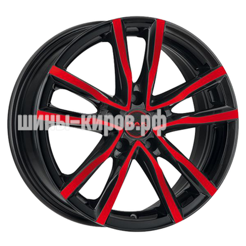 Milano Black Red Face 6,5x16/5x112 ET45 D76 Milano Black Red Face 6,5x16/5x112 ET45 D76