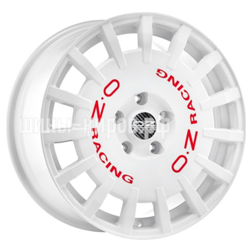 Rally Racing Race White + Red Lettering 8x17/5x100 ET48 D68 Rally Racing Race White + Red Lettering 8x17/5x100 ET48 D68