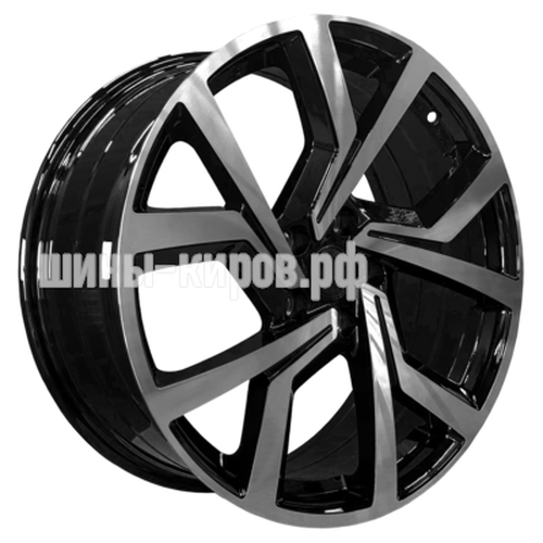 5228 Gloss Black Machine Face 7,5x17/5x100 ET42 D57,1 ()