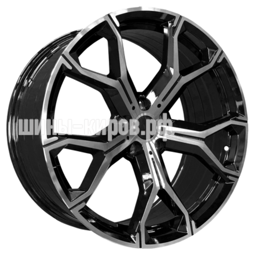 5445 Gloss Black Machine Face 9x20/5x112 ET35 D66,6 ()
