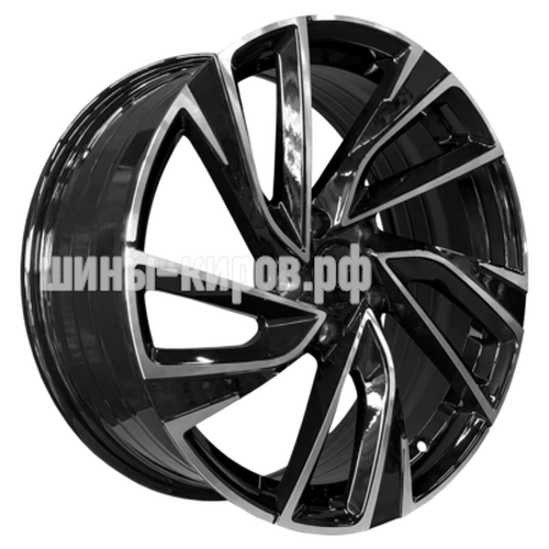 5498 Gloss Black Machine Face 7x17/5x112 ET45 D57,1 ()