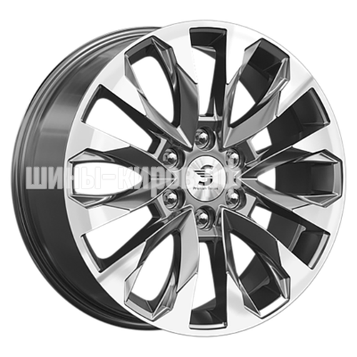 КР007 (TANK 700) Diamond Gloss Graphite 8x20/6x139,7 ET55 D100,1