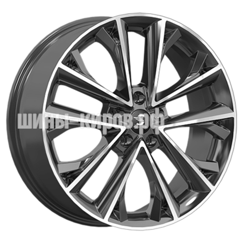 КР012 (Exeed TXL) Diamond Black Gris 7x18/5x108 ET36 D65,1